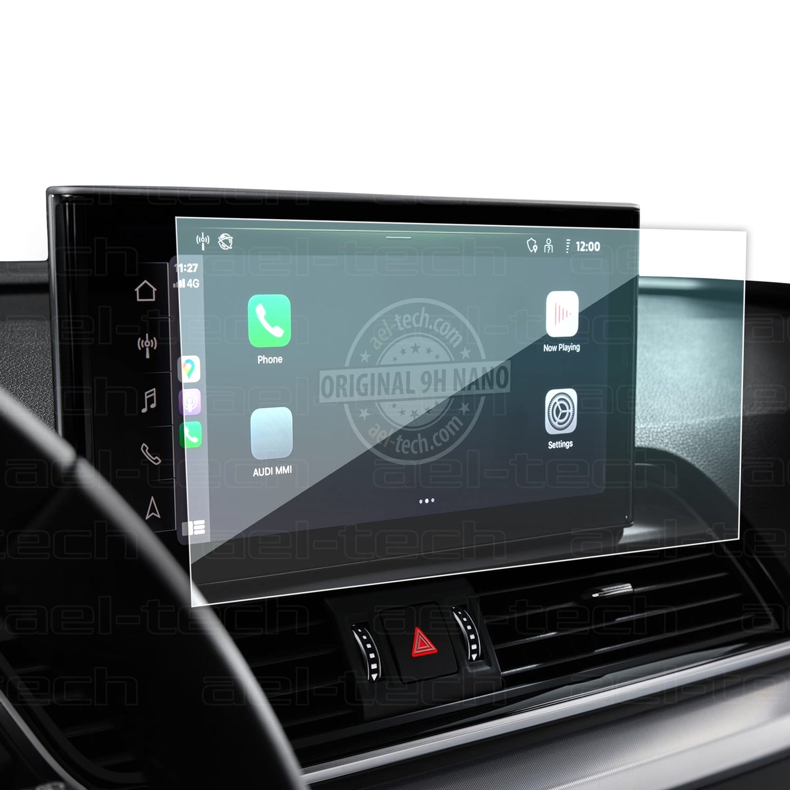 AudiQ52020202210.1incNav Audi Q5 2020-2022 Uyumlu 10.1 İnç Navigasyon 9H Ekran Nano Koruyucu - Görsel 1