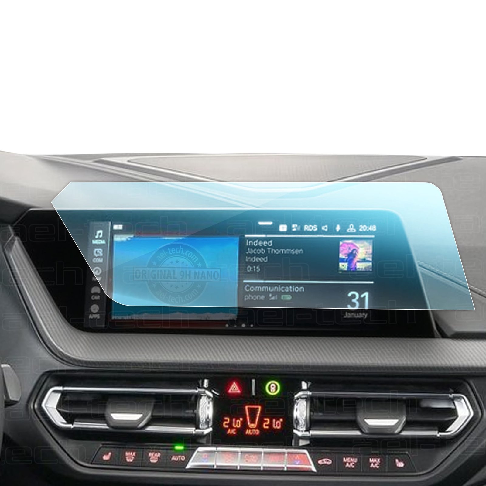 BMW2Serisi202010.25Nav BMW 2 Serisi Gran Coupe Uyumlu 10.25 İnç Navigasyon 9H Nano Ekran Koruyucu - Görsel 1