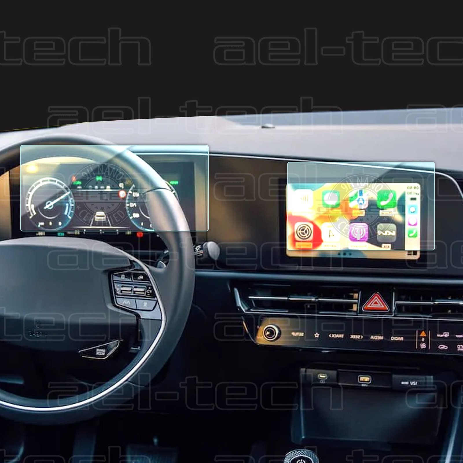 KiaNiroNavigasyoncopy Kia Niro Navigasyon ve Dijital Gösterge Uyumlu 9H Nano Ekran Koruyucu 2023/2024 - Görsel 1