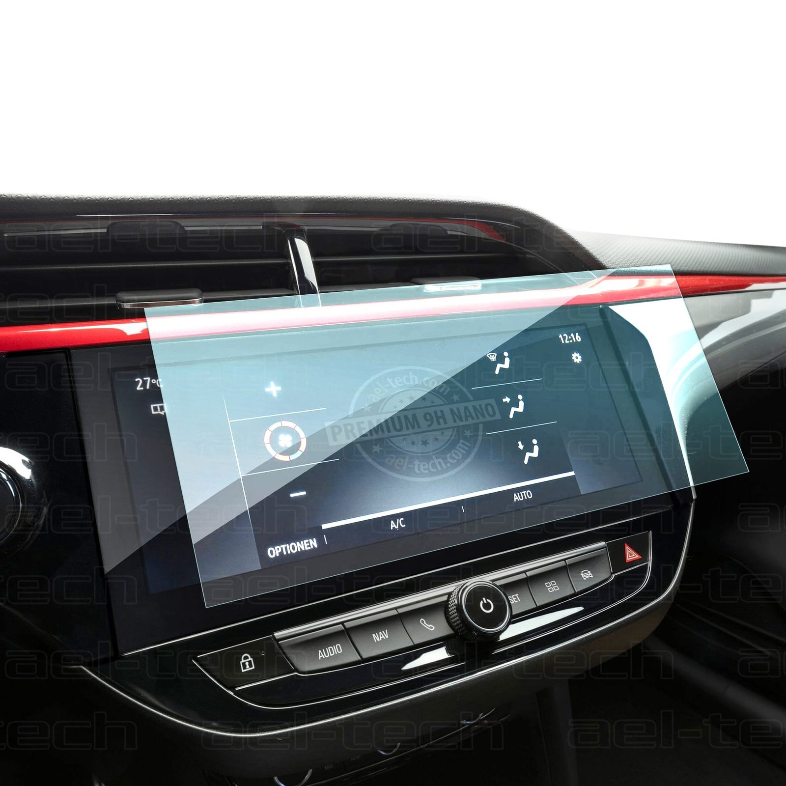 OpelCorsa2020202210incNav-1 Opel Corsa 2023 Makyajlı Kasa Uyumlu 10 inç Navigasyon 9H Nano Ekran Koruyucu - Görsel 1