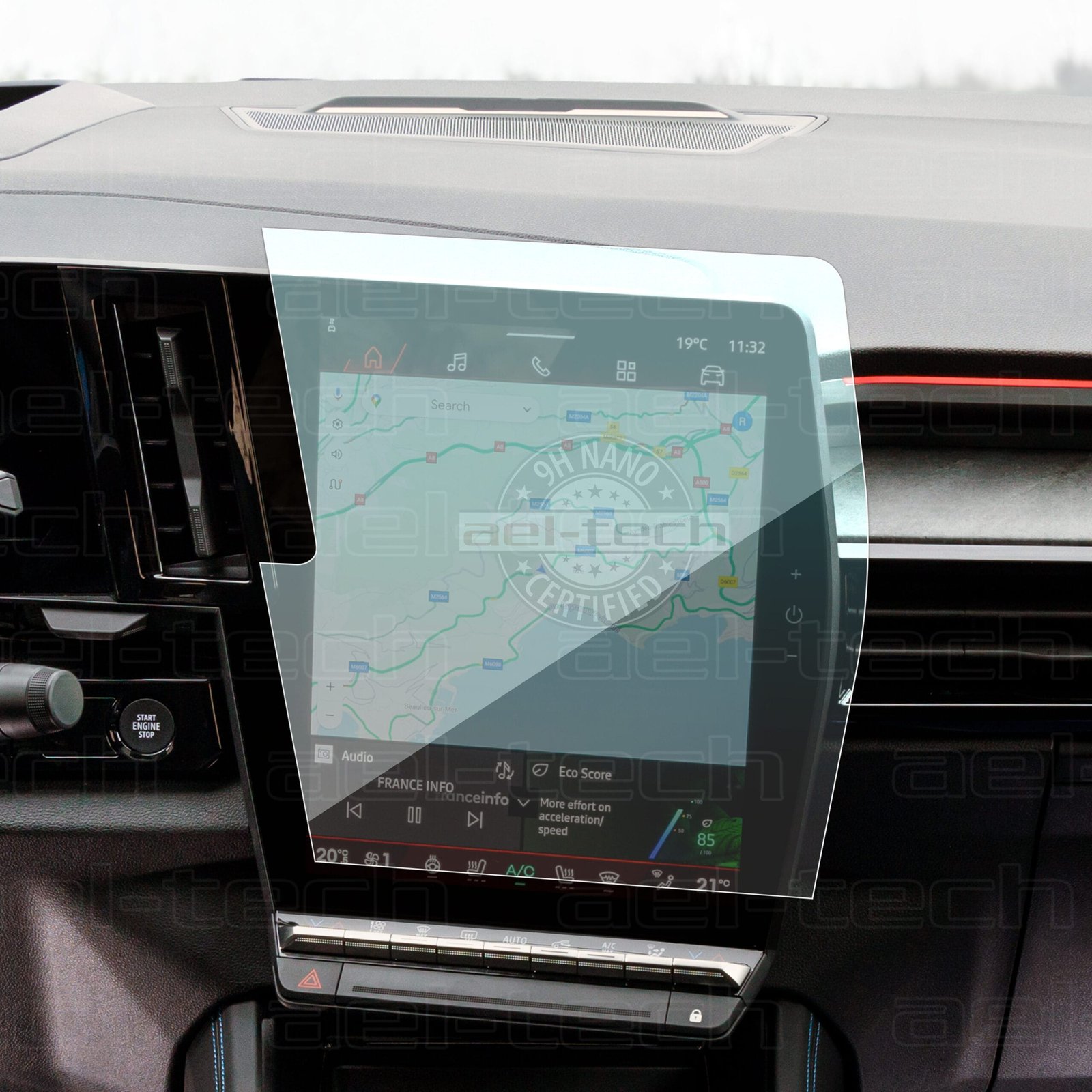 RenaultRafaleNavigasyonEkranKoruyucu1 Renault Rafale Uyumlu12 Inç Navigasyon 9H Nano Ekran Koruyucu - Görsel 1