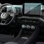 Skoda Kodiaq Uyumlu 13 inç Navigasyon Dijital gösterge ve Klima iç Ekran 9H Nano Ekran Koruyucu 3lü set