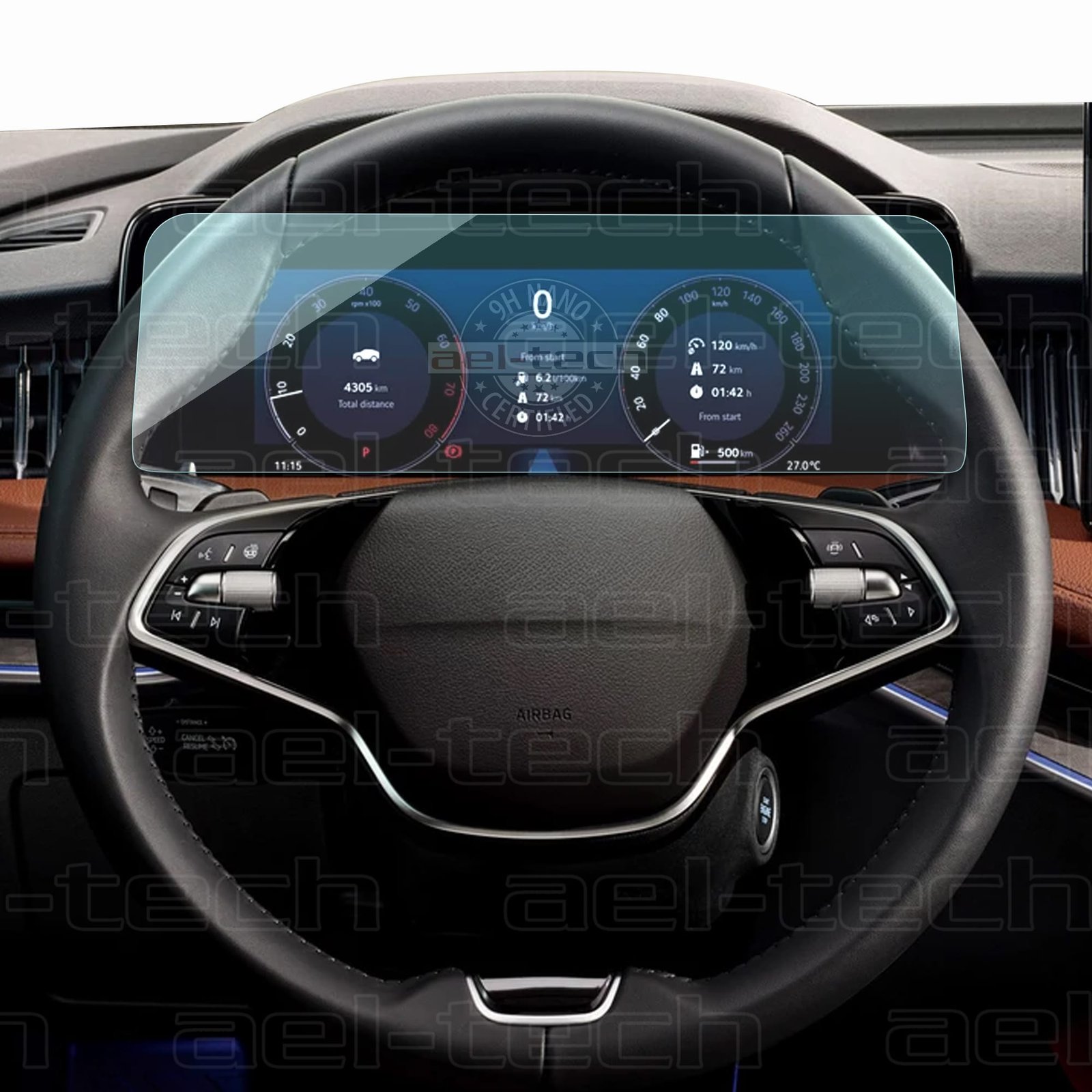 SkodaSuberBDijitalGösterge copy Skoda Superb 10.25 inç Dijital Gösterge uyumlu Nano Ekran koruyucu 2024 - Görsel 1