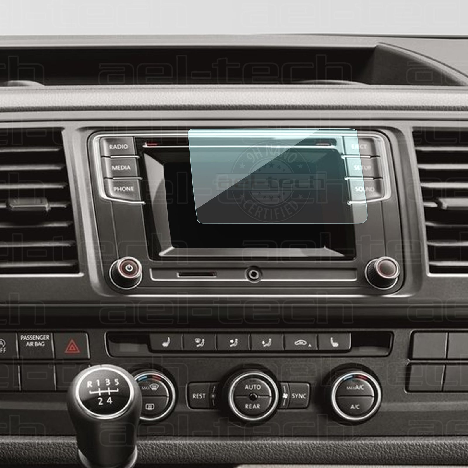 Transporter 5 İnç Navigasyon copy Volkswagen Transporter 5 Inç Multimedya uyumlu Ekran Koruyucu Cam - Görsel 1