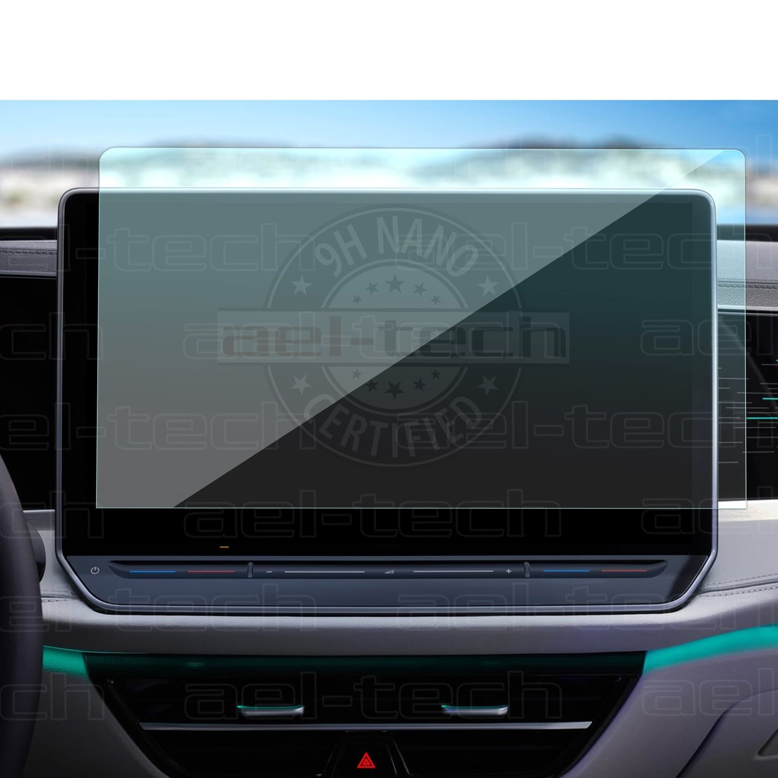 passat2025NAV copy Volkswagen Passat Uyumlu 12.9 inç Navigasyon 9H Nano Ekran Koruyucu - Görsel 1