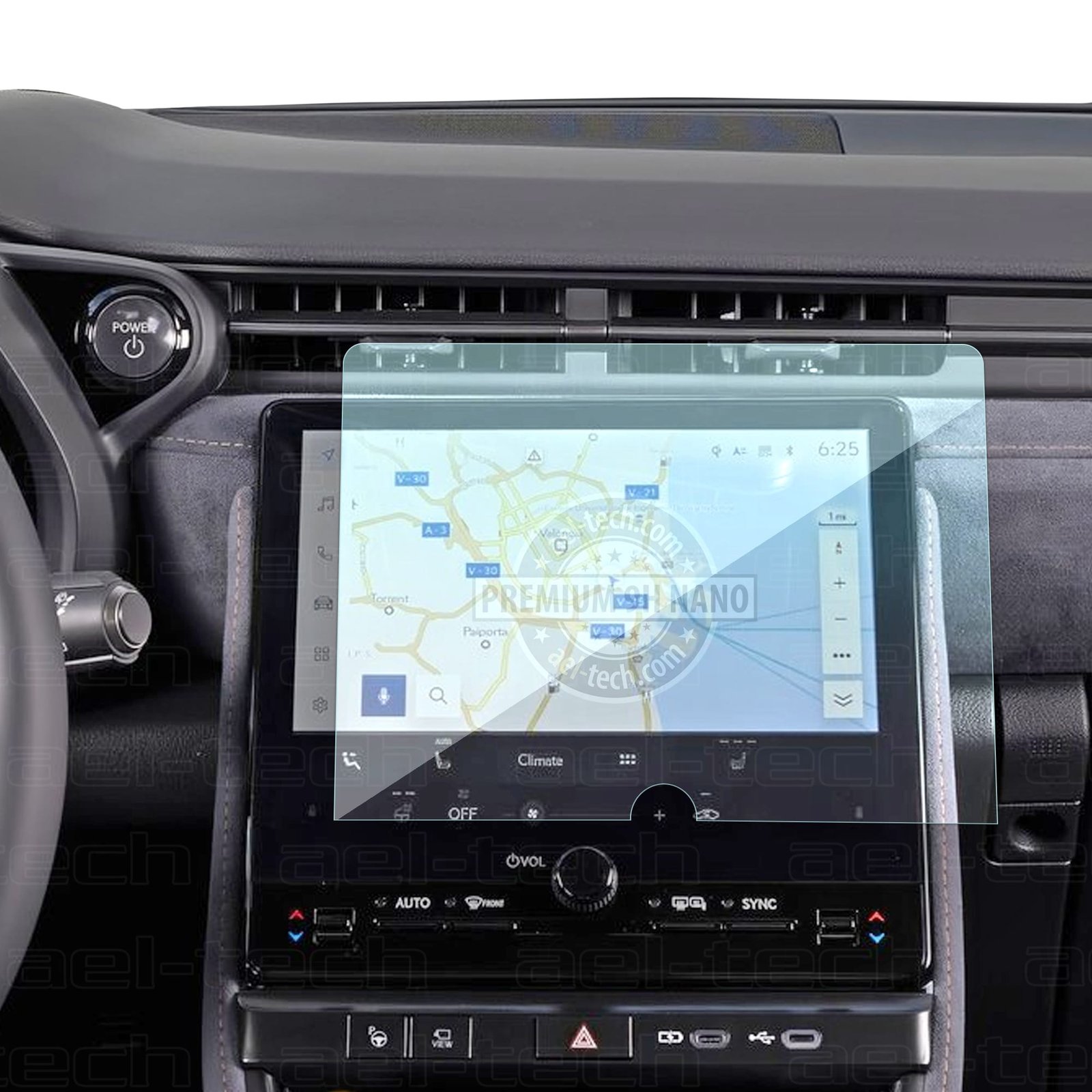 LexusLBX-1 Lexus LBX 2024-2025 Uyumlu 9.8 İnç Navigasyon 9H Nano Ekran Koruyucu - Görsel 1