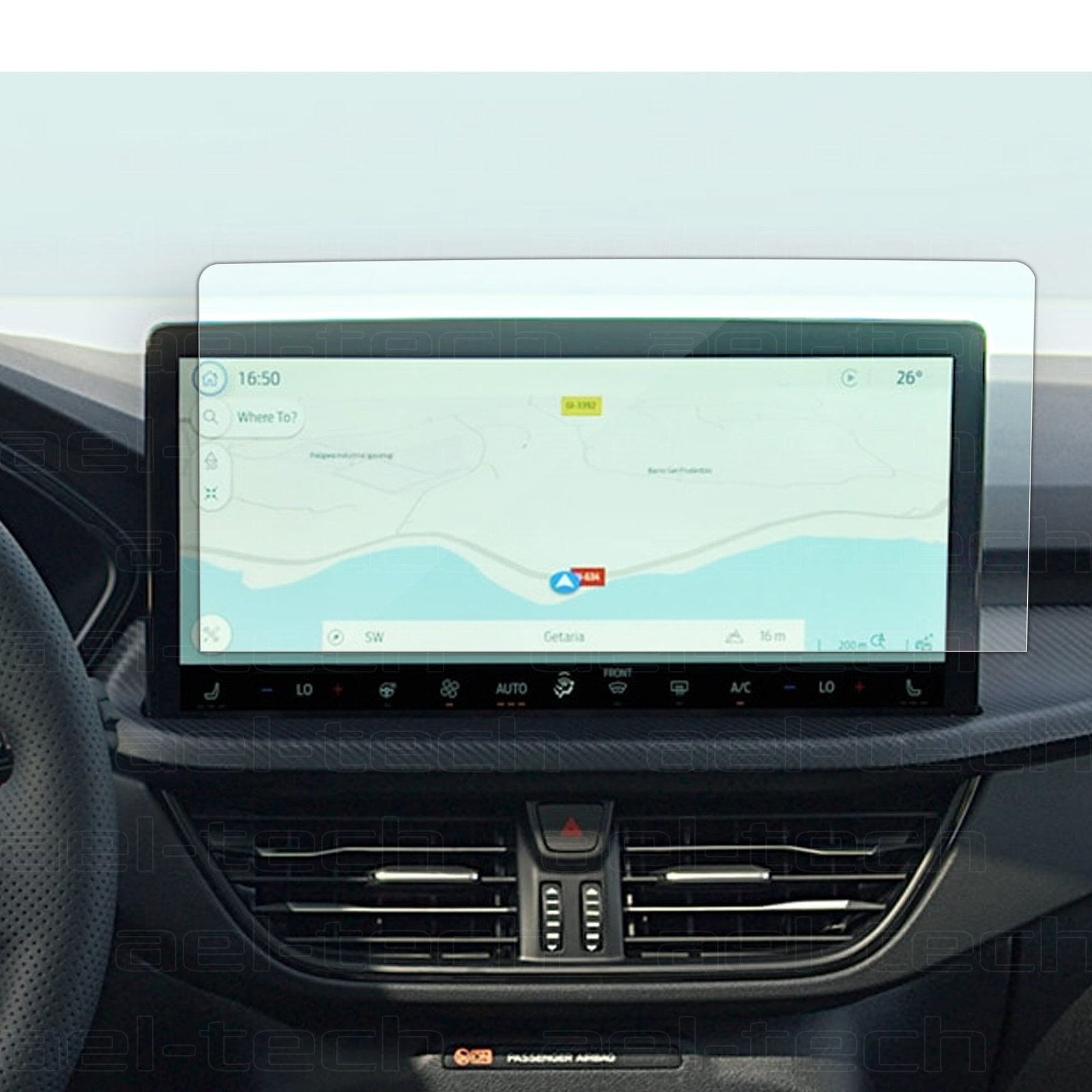 kuga12.1 Ford Kuga 13,2 inç Navigasyon uyumlu Nano Ekran Koruyucu 2024 2025 - Görsel 1