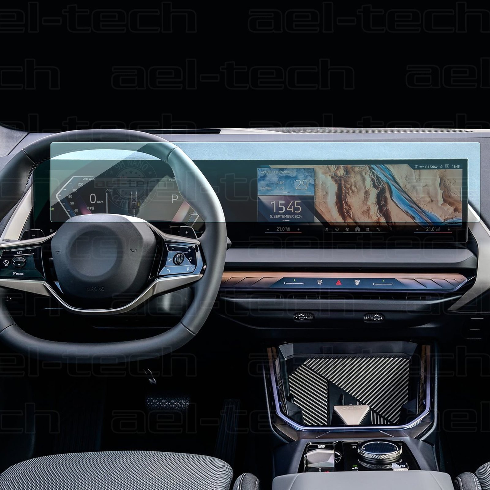 BMWX3202512.9incNav-2 copy BMW Yeni X3 Dijital Gösterge ve Navigasyon Uyumlu 9H Nano Ekran Koruyucu - Görsel 1