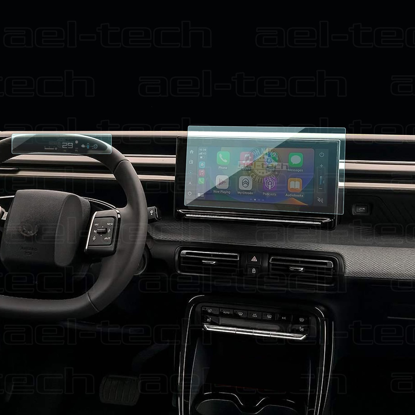 C3 Aircross 2025 c Yeni Citroen C3/EC3 Aircross Navigasyon Ve Dijital Gösterge 9h Nano Koruyucu 2’li Set 2025 - Görsel 1