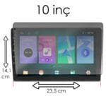 10 inç Universal Uyumlu Mat 9H Nano Ekran Koruyucu