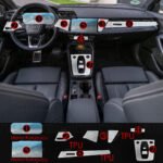 Audi A3 Uyumlu Navigasyon Dijital Gösterge Nano Ve Piano Black 9h Tpu Koruyucu 7 Li Set 2025