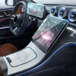 Mercedes C Seri W206 Navigasyon,Dijital gösterge ve Orta konsol uyumlu Nano Ekran Koruyucu 3'lü Set 2022/2025