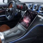 Mercedes C Seri W206 Navigasyon,Dijital gösterge ve Orta konsol uyumlu Nano Ekran Koruyucu 3'lü Set 2022/2025 - Görsel 2