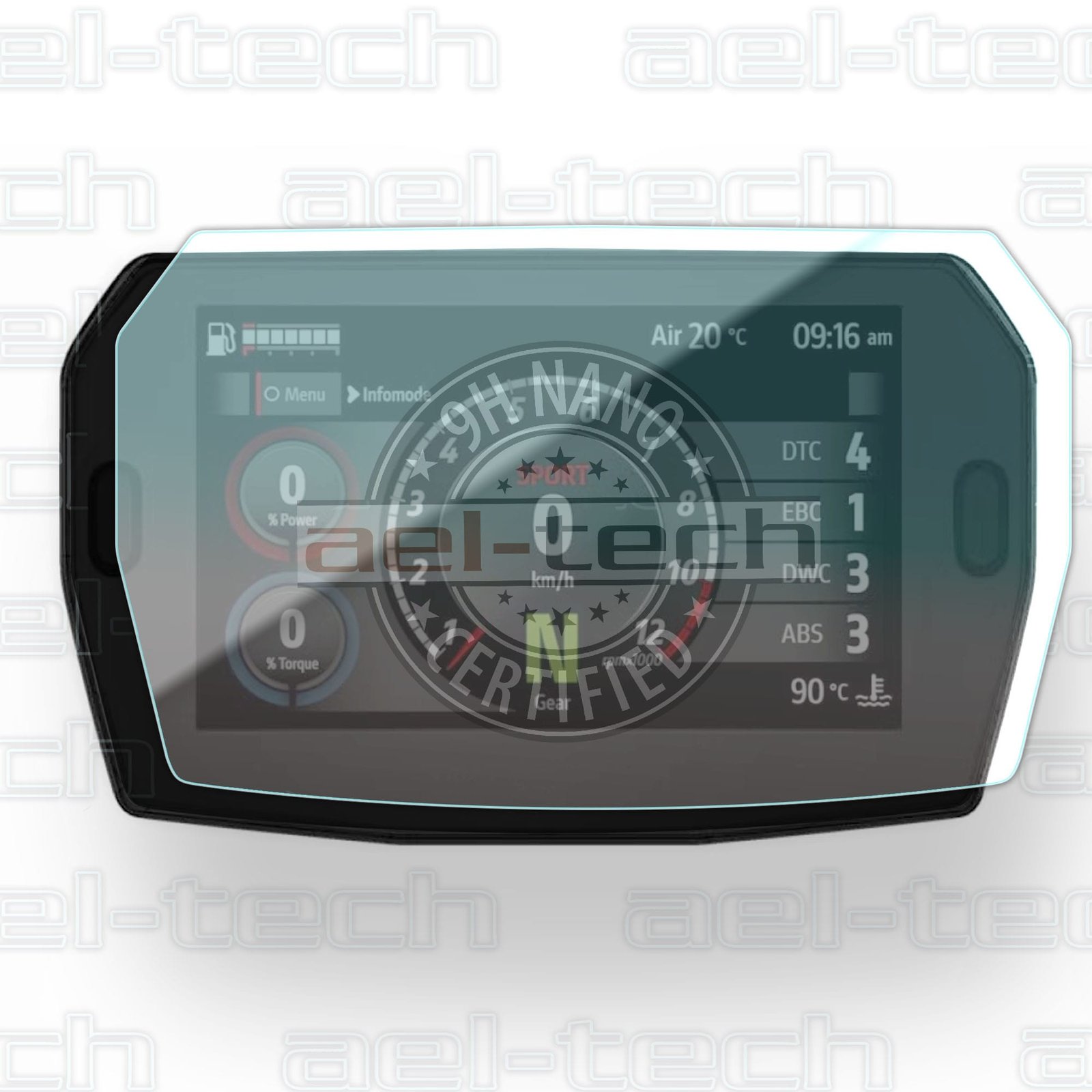 DucatiMultistradaV2copy Ducati Multistrada V2 S Uyumlu Dijital Gösterge 9H Nano Ekran Koruyucu - Görsel 1