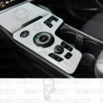 Kia Sportage Prestige Uyumlu Vites Etrafı Piano Black TPU Koruyucu 2 li set