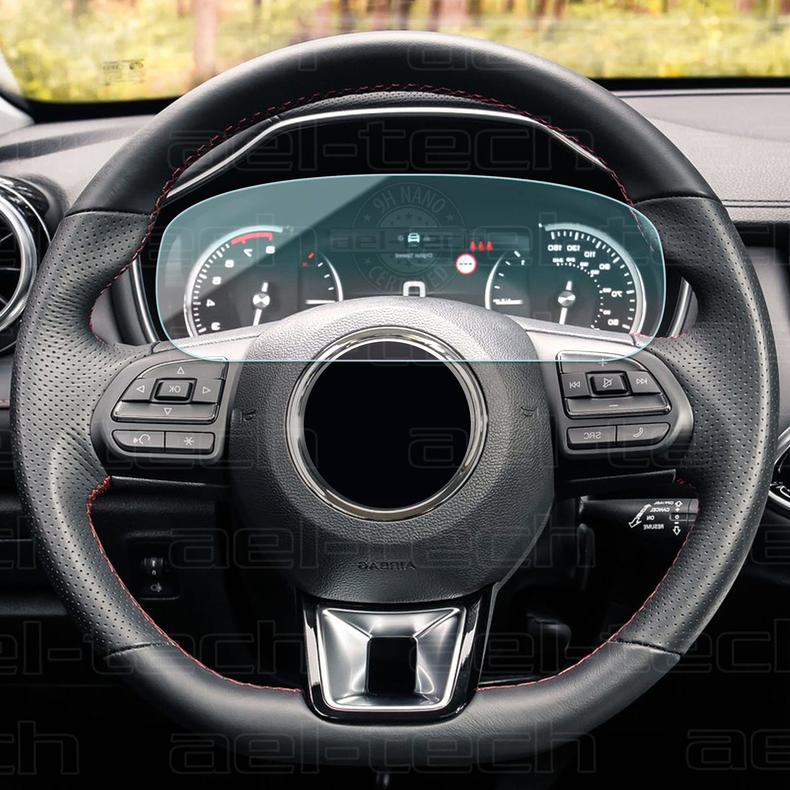 MGHS10.1dgcopy MG HS Uyumlu Dijital Gösterge 9H Nano Ekran Koruyucu 2018-2023 - Görsel 1