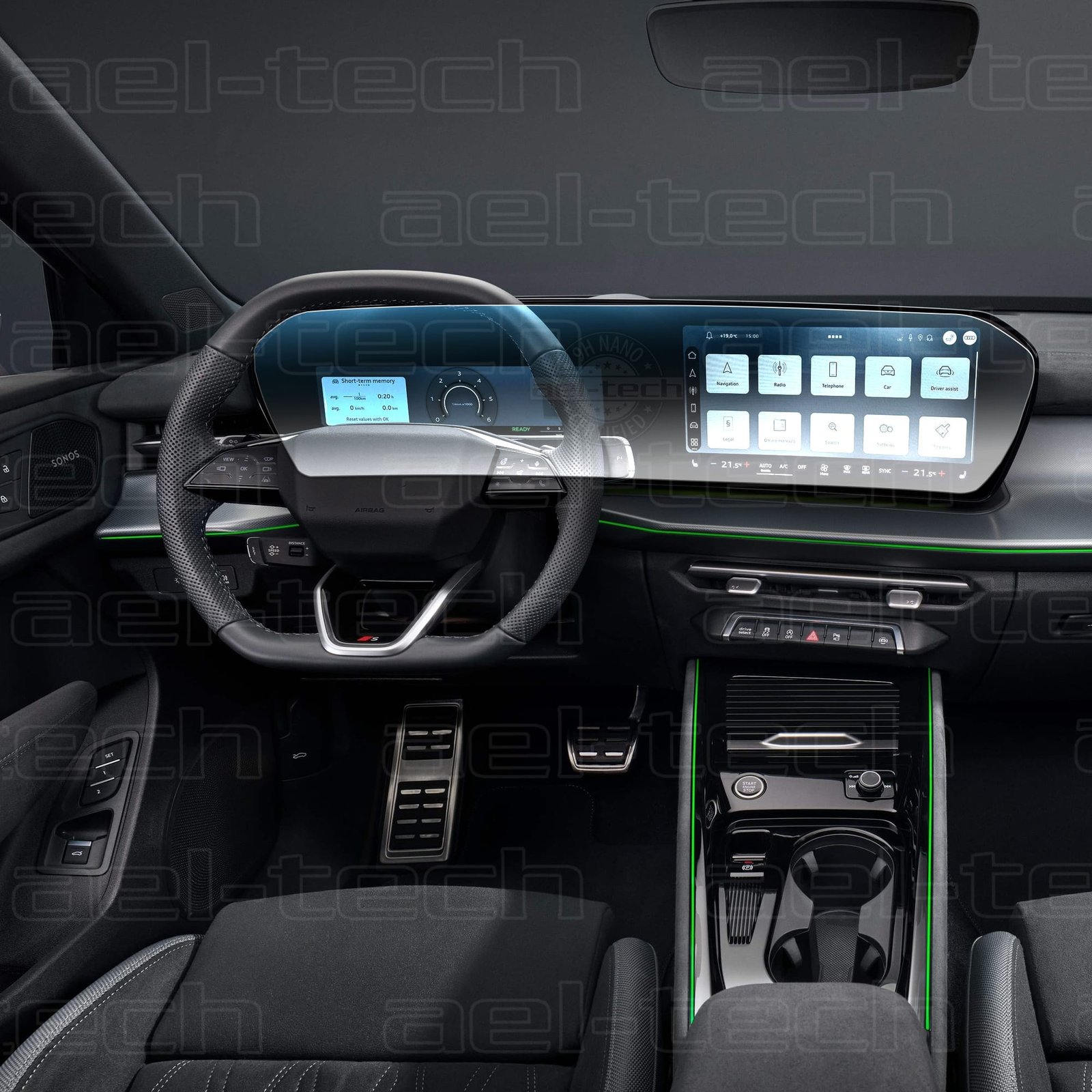 AudiQ325Navigasyonn Audi Yeni Q3 Navigasyon ve Dijital Gösterge 9H Nano Koruyucu 2025 - Görsel 1