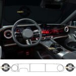 Mercedes Cla / GLC EV Uyumlu Dijital Gösterge ve Navigasyon 9H Nano Ekran Koruyucu 4'lü Set 2025-2026 - Görsel 5