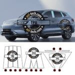 Byd Seal Dm Uyumlu Yan Çıta Tpu Koruyucu 12'li Set