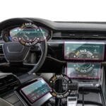 Audi A8/A8L Navigasyon,Dijital Gösterge,Klima Kontrol ve Arka Tablet Uyumlu 9H Nano Ekran Koruyucu 4’lü Set 2022-2025