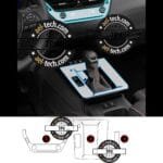 Toyota Corolla Cross Uyumlu Vites Etrafı,Vites Göstergeve Klima Üstü Piano Black Tpu Koruyucu 3lü Set 2025