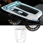 Audi A6 Uyumlu Vites Etrafı Piano Black Konsol Tpu Koruyucu 2025