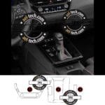 Toyota Corolla Cross Uyumlu Vites Etrafı,Vites Göstergeve Klima Üstü Piano Black Tpu Koruyucu 3lü Set 2025 - Görsel 2