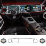 Mercedes Cla / GLC EV Uyumlu Dijital Gösterge ve Navigasyon 9H Nano Ekran Koruyucu 4'lü Set 2025-2026