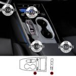 Audi A6 Uyumlu Vites Etrafı Piano Black Konsol Tpu Koruyucu 2li Set 2025-2026 - Görsel 2