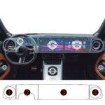 Mercedes GLB Uyumlu Dijital Gösterge ve Navigasyon 9H Nano Ekran Koruyucu 4’lü Set 2026-2027