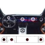 Mercedes GLB Uyumlu Dijital Gösterge ve Navigasyon 9H Nano Ekran Koruyucu 4’lü Set 2026-2027 - Görsel 2