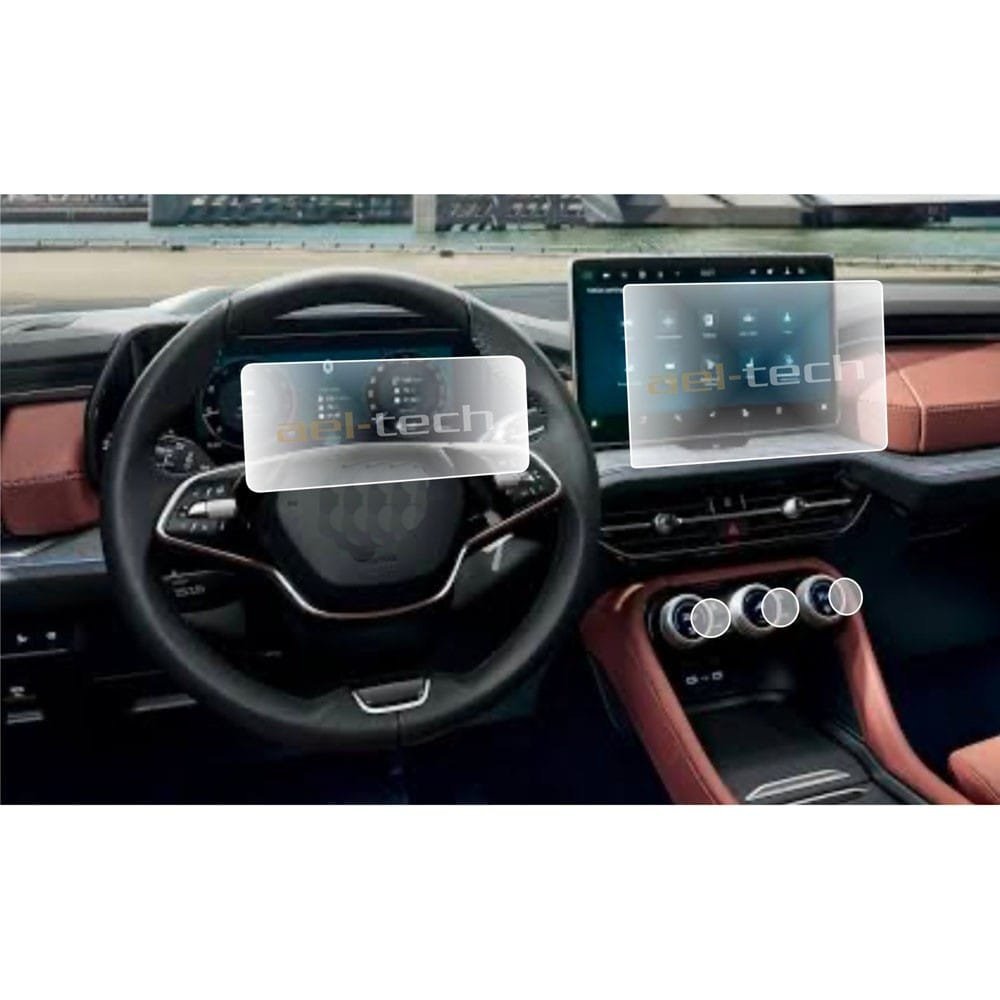 110000901289498.jpg Skoda Kodiaq 13 Inç Navigasyon Dijital Gösterge ve Klima Iç Ekran Uyumlu Nano Ekran Koruyucu 3lü Set 2024-2026 - Görsel 1