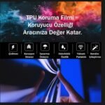 Mercedes GLB Uyumlu Orta Konsol TPU Koruyucu 2020-2022